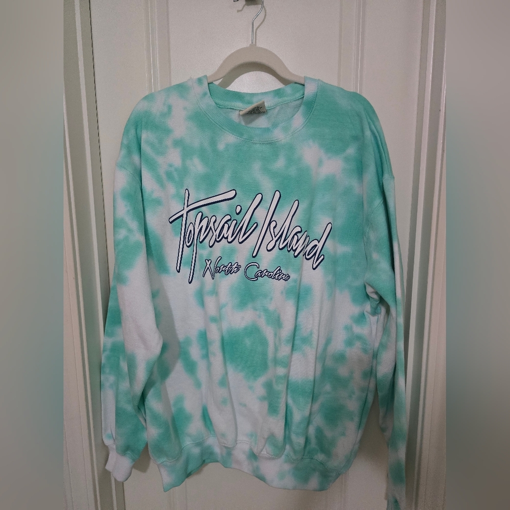 Mint Green Tie-Dye Sweatshirt